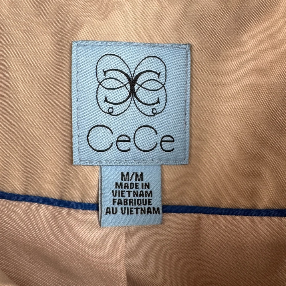 Cece Jacket Women’s M Cream Zipper & Snap Closure… - image 7